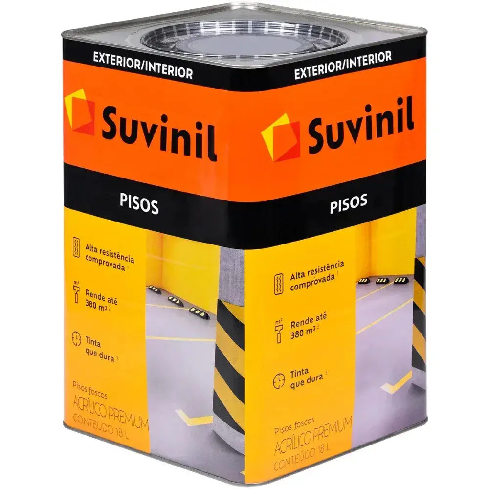 Tinta para piso cinza 18L da Suvinil — fotografia 5