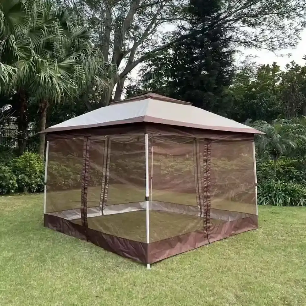 Tenda Gazebo Dobrável 3,6 x 3,6 Metros Elegant Oxford Bege BEL — fotografia 9