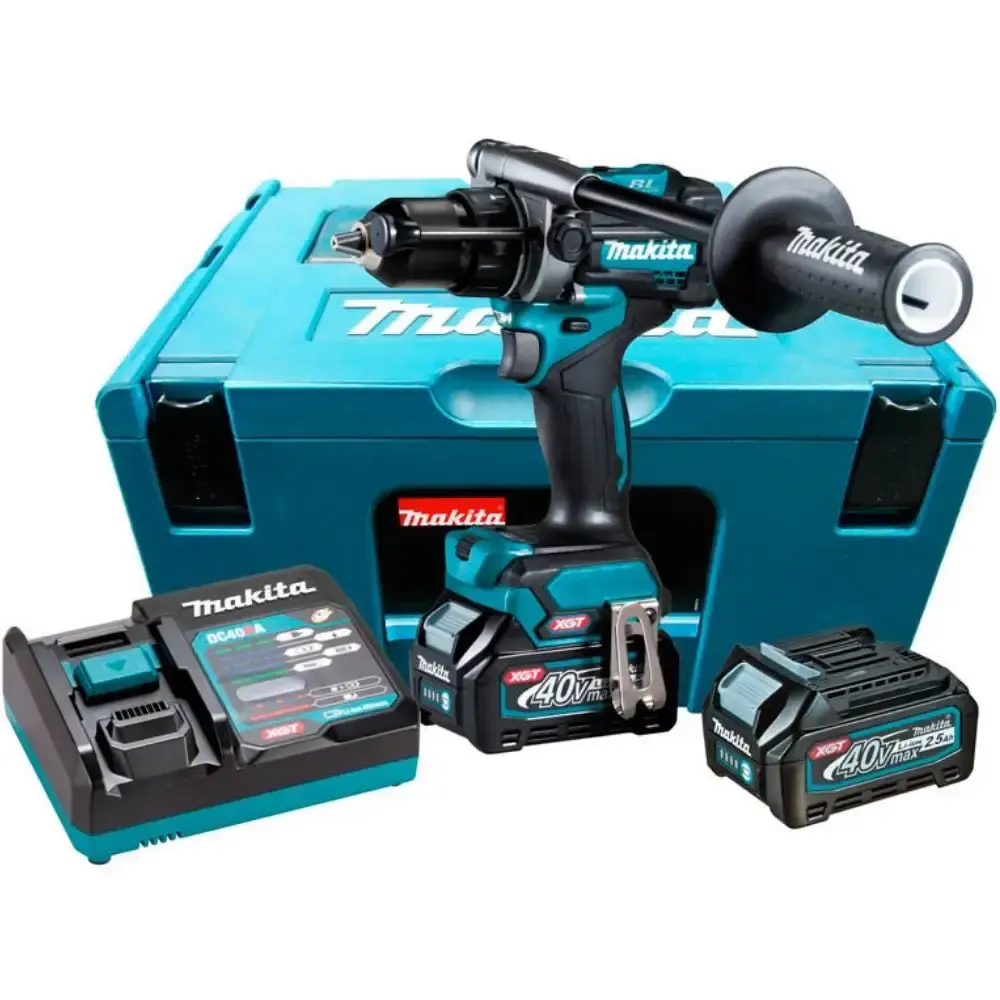 Parafusadeira furadeira de impacto 150NM 40V com 2 baterias 40V 2,5AH bivolt Makita — fotografia de referência