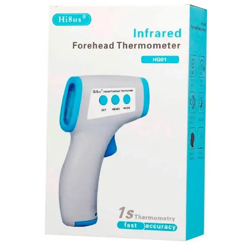 Termômetro digital infravermelho aferição de temperatura corporal à distância HG01 TR-19 HI8US — fotografia 4