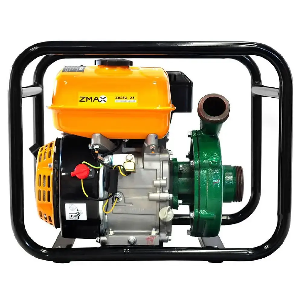 Motobomba a gasolina centrífuga 4T 7HP ZB25G Zmax