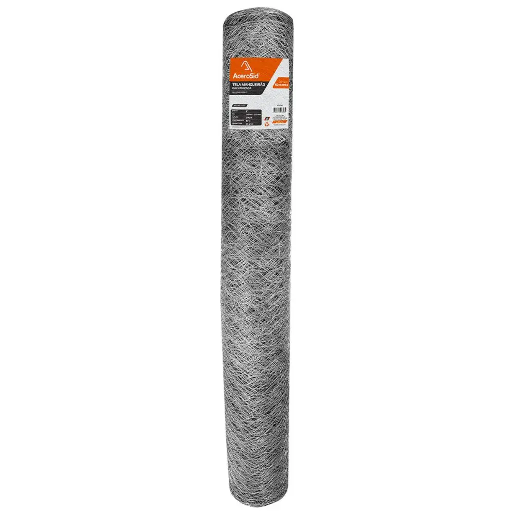 Tela mangueirão galvanizado 3X16 1,80X50M Acerosid