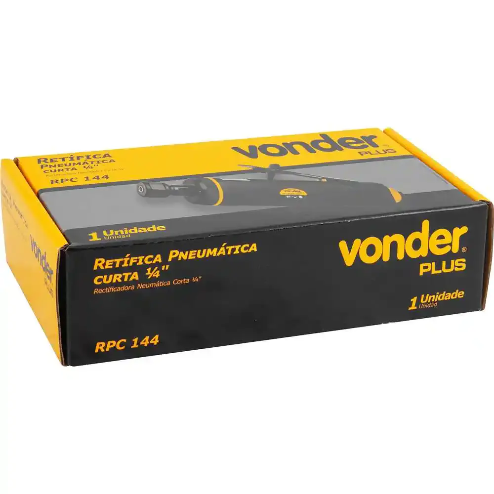 Retífica pneumática curta 1/4 POL RPC 144 Vonder — fotografia 4