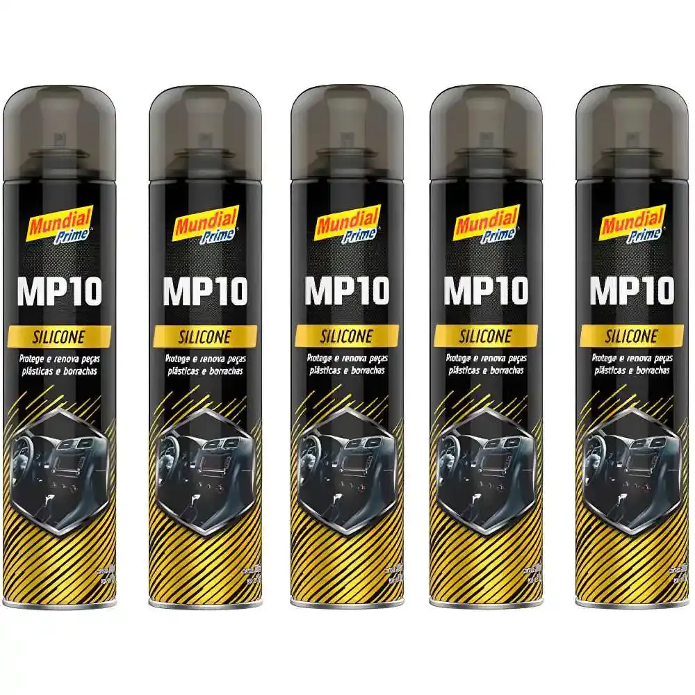 Silicone Spray Neutro 300 ml com 5 Unidades MUNDIAL PRIME