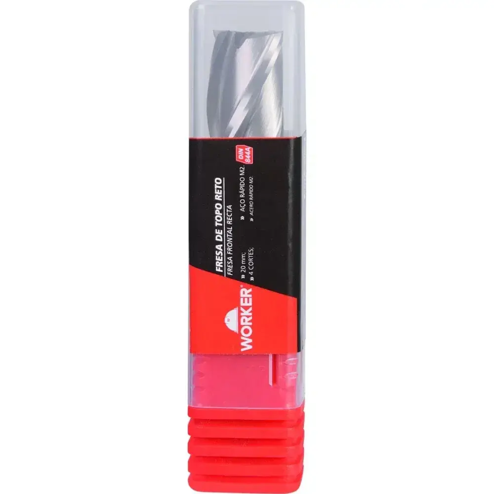 Fresa de topo reto aço rápido 20MM haste 20MM Worker — fotografia 12