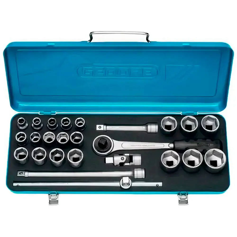 Jogo soquete 1/2 POL de 10 a 32 MM kit com 25 peças Gedore — fotografia de referência
