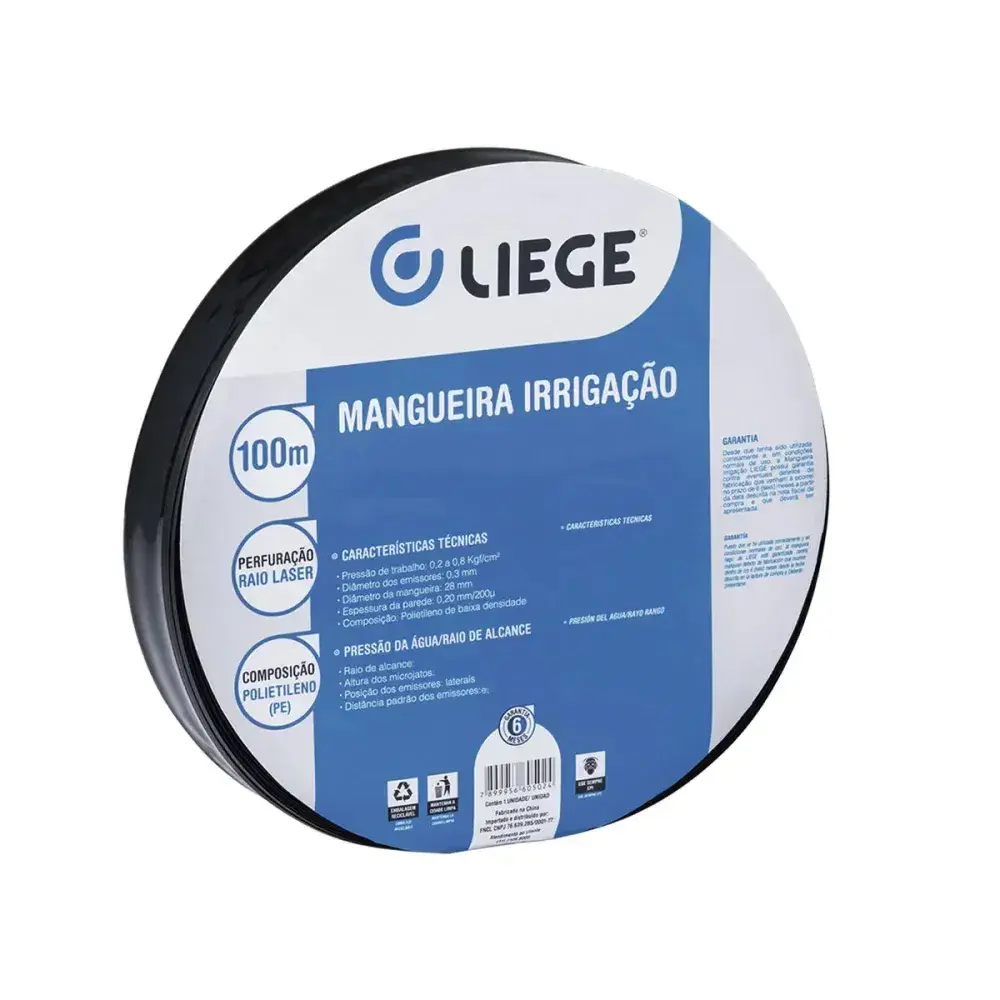 Rolo de mangueira de irrigação com jato vertical 100M Liege — fotografia 7