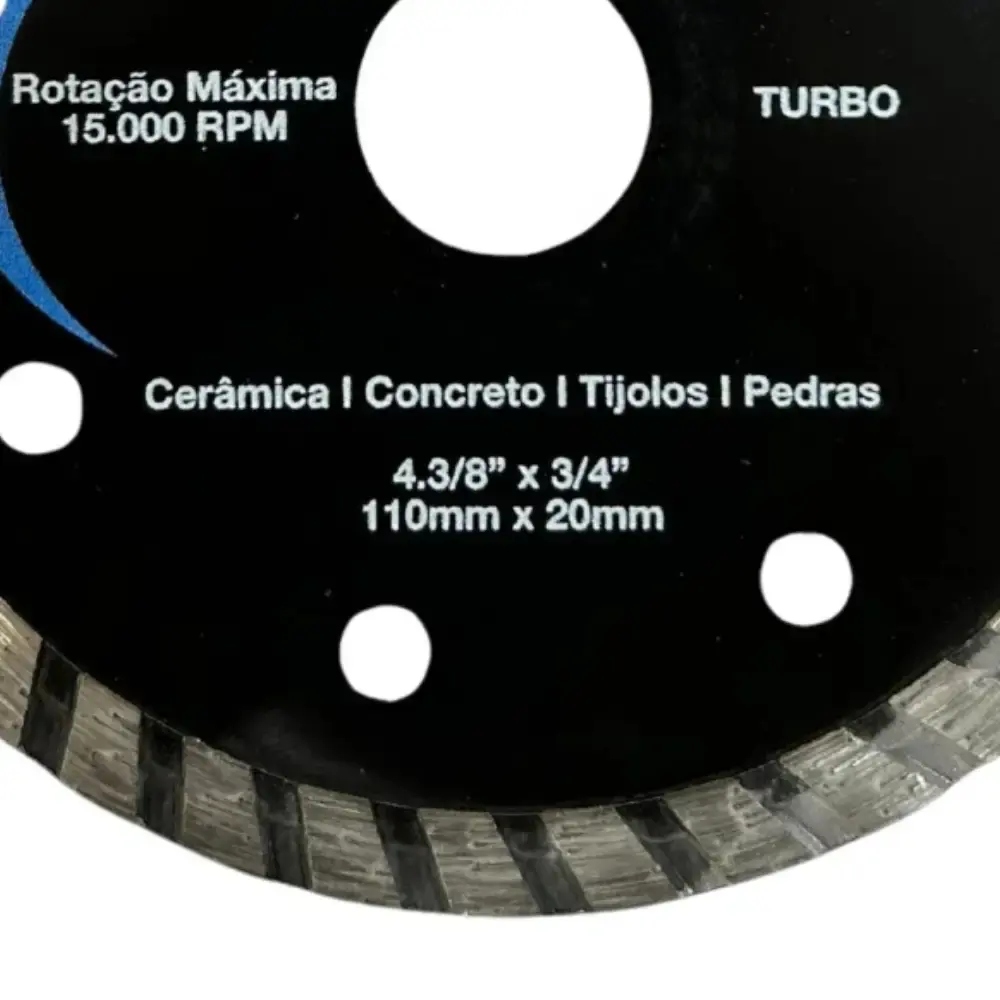 Disco de Corte Diamantado Turbo 110mm x 20mm G19575AC GAMMA — fotografia 5