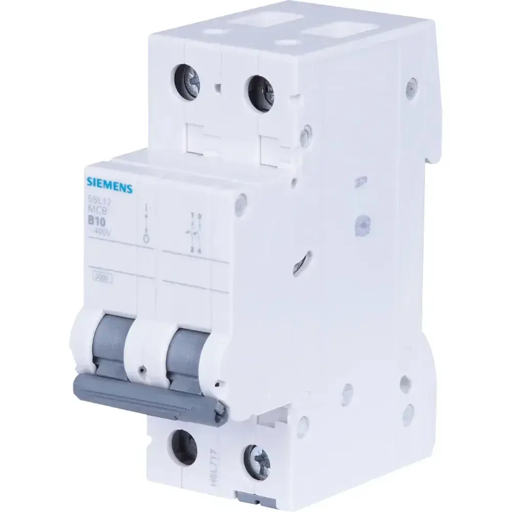 Disjuntor bipolar din curva b 10A Siemens — fotografia 5