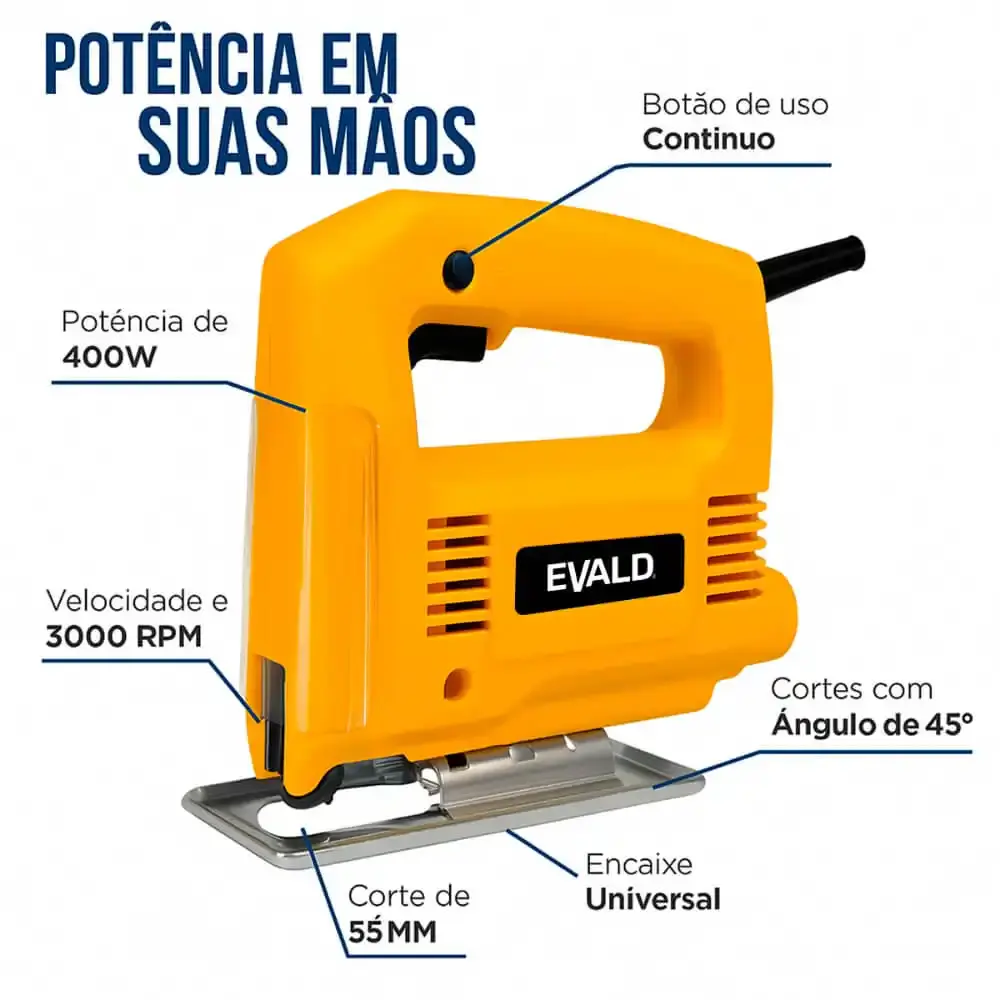 Serra tico-tico 500W STT127/220 Evald 110 V — fotografia 5
