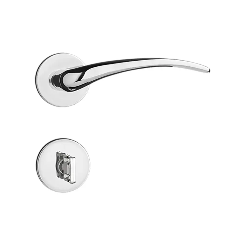 Fechadura de banheiro classic roseta cromada Pado