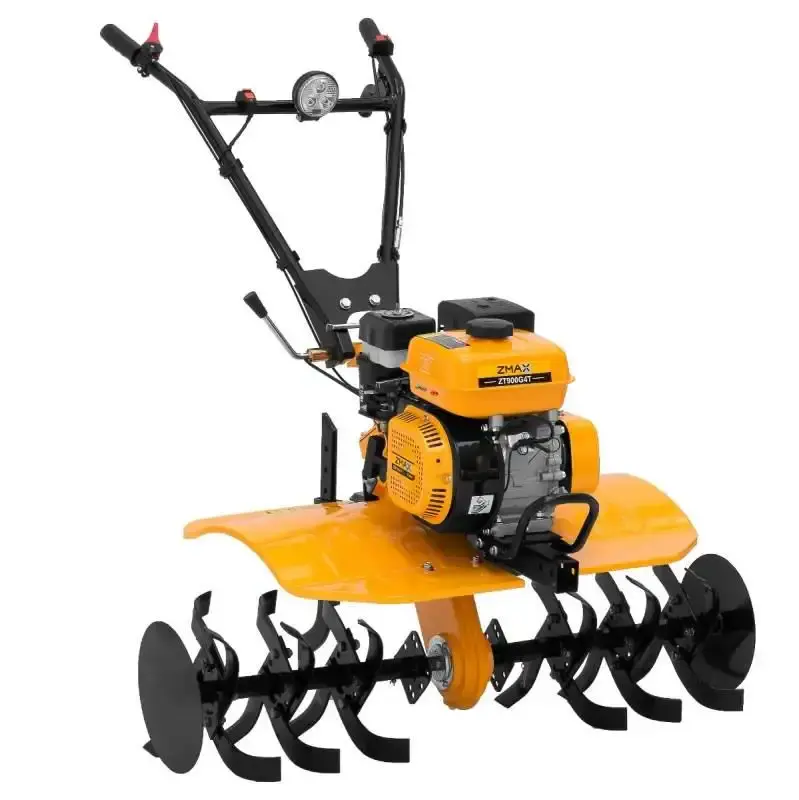 Motocultivador gasolina 7,0 HP 4T 212 CC rodas e enxadas ZT900G4T Zmax — fotografia 3