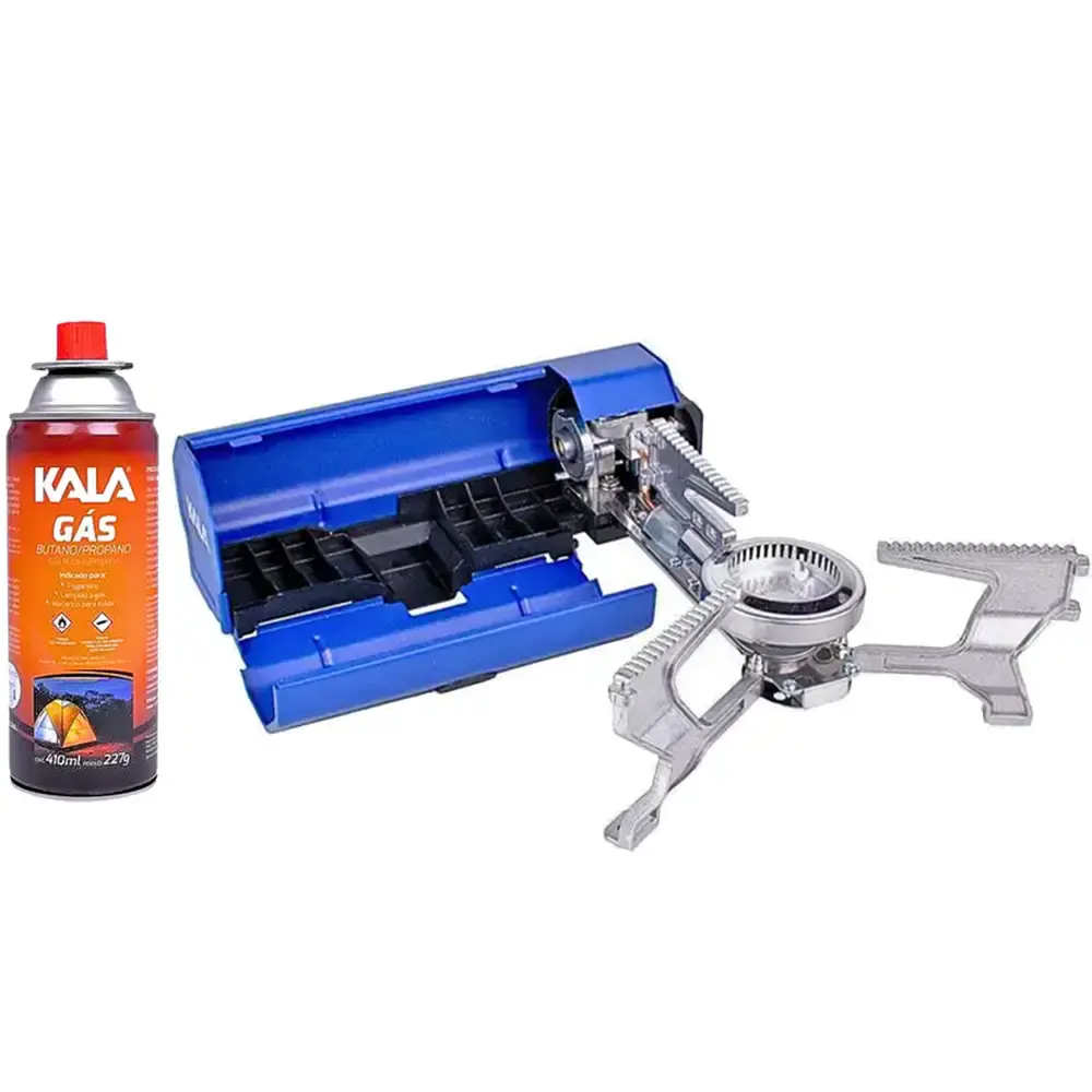Fogareiro portátil slim acendedor automático com gás 227GR Kala — fotografia de referência