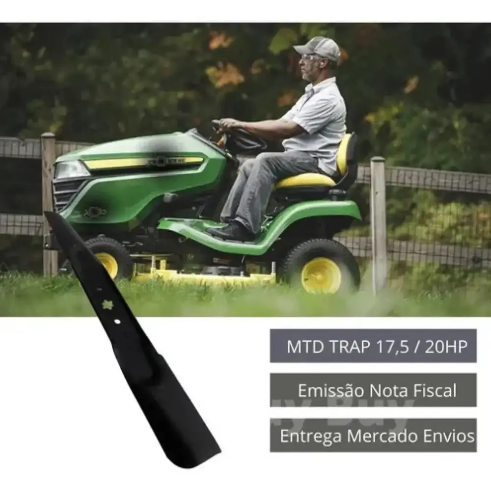 Kit com duas facas lamina trator Trapp 17,5 / 20HP original — fotografia 4