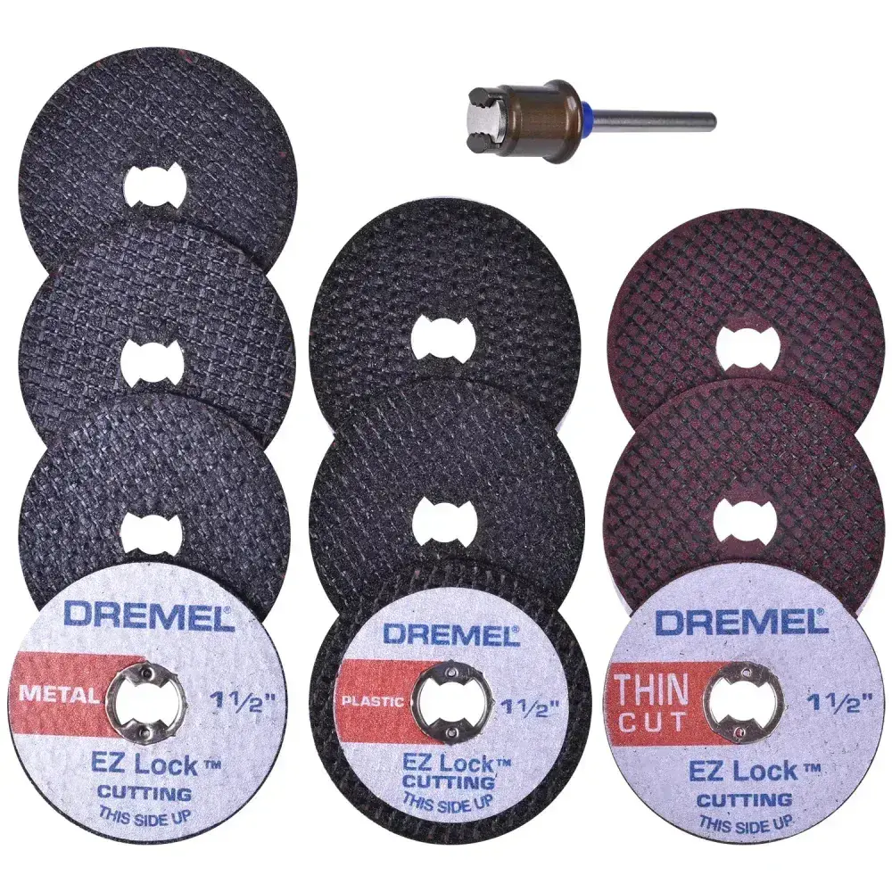 Kit para mini retífica 11 peç para corte ez lock Dremel — fotografia 7