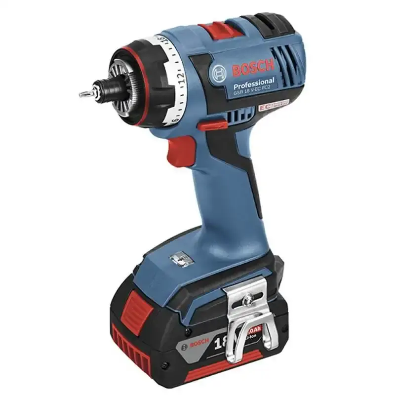 Furadeira e parafusadeira 18V GSR 18V-60 flexiclick 4X1 professional com 2 baterias e maleta Bosch 220 V — fotografia 3