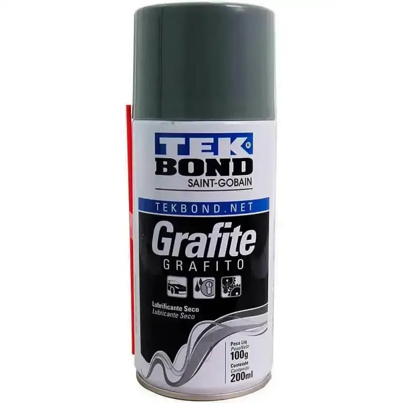 Grafite lubrificante a seco spray 200ML 21560001591 Tekbond