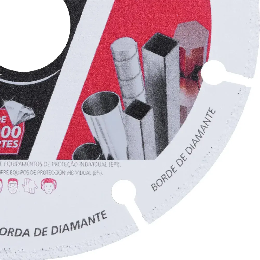 Disco corte diamantado para metais 115MM furo 7/8 Worker — fotografia 5