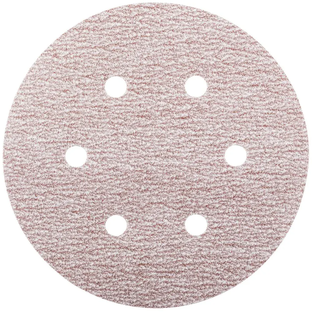 Disco de lixa tipo velcro 6” 152MM grão 120 Worker — fotografia de referência