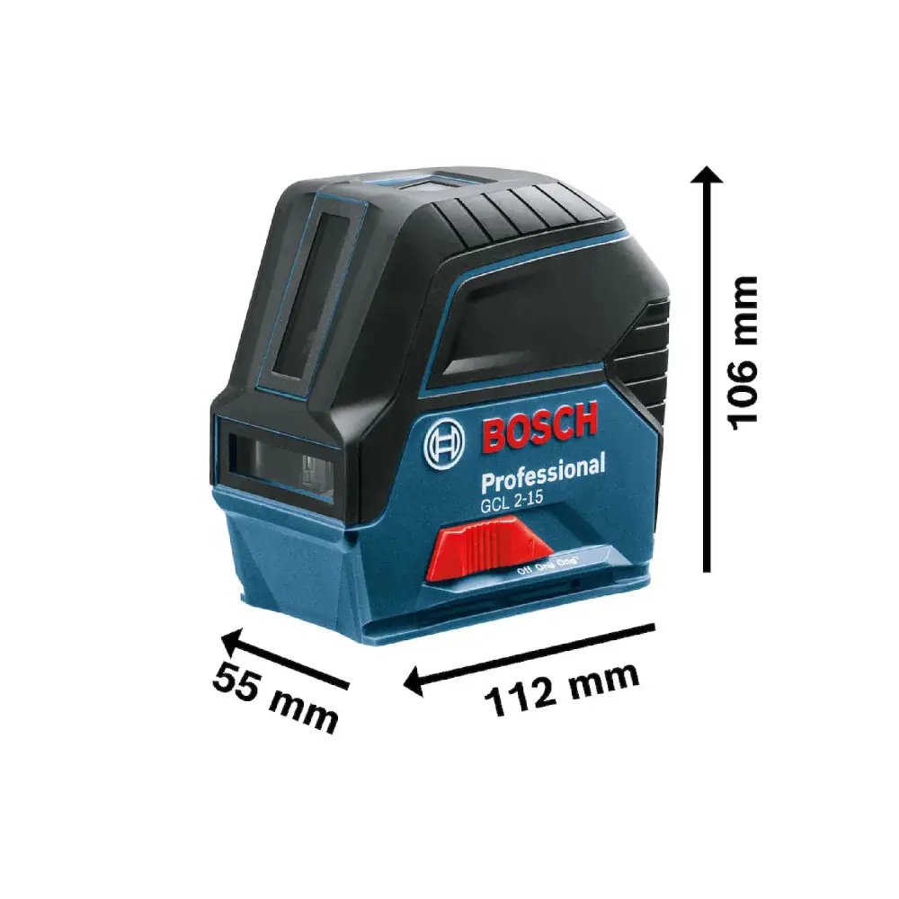 Nível a laser gcl 2-15 5/8” 15M vermelho Bosch — fotografia 11