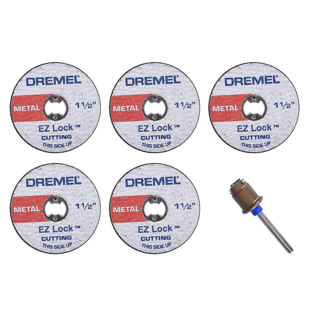 Kit jogo de discos de corte e adaptador ez lock EZ406 Dremel