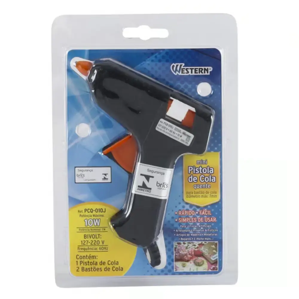 Pistola para cola quente 10W bivolt PCQ010J Western — fotografia 5