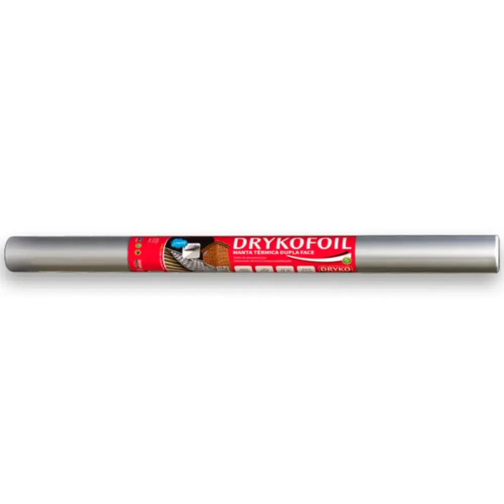 Manta térmica alumínio 2 faces 50M² drykofoil Dryko