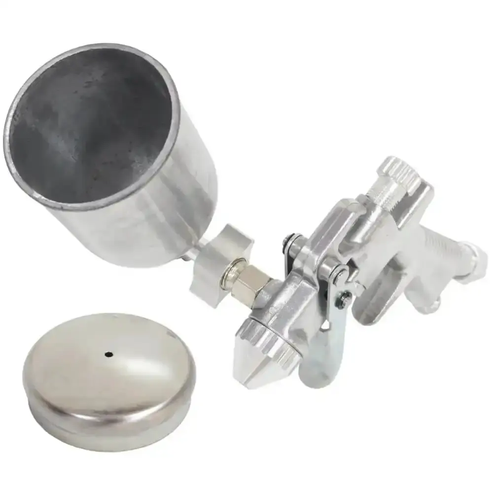 Pistola de pintura aerógrafo 0,5 MM 200ML alumínio EVPPA200-PR Evald — fotografia 3