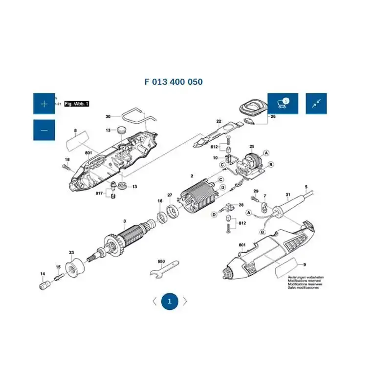 Estator para micro retífica 4000 em 220V 2610004556 Dremel 220 V — fotografia 4