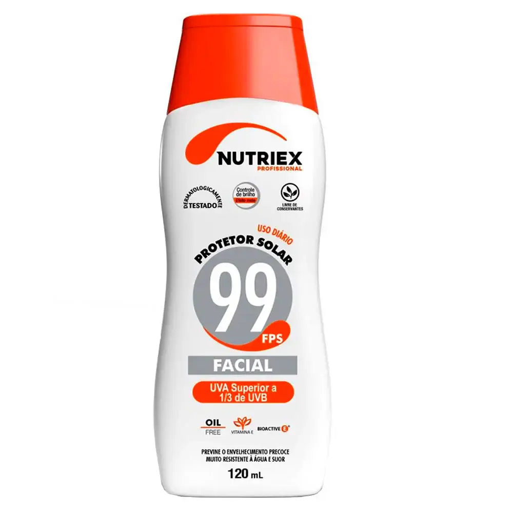 Protetor solar FPS 99 120ML facial Nutriex