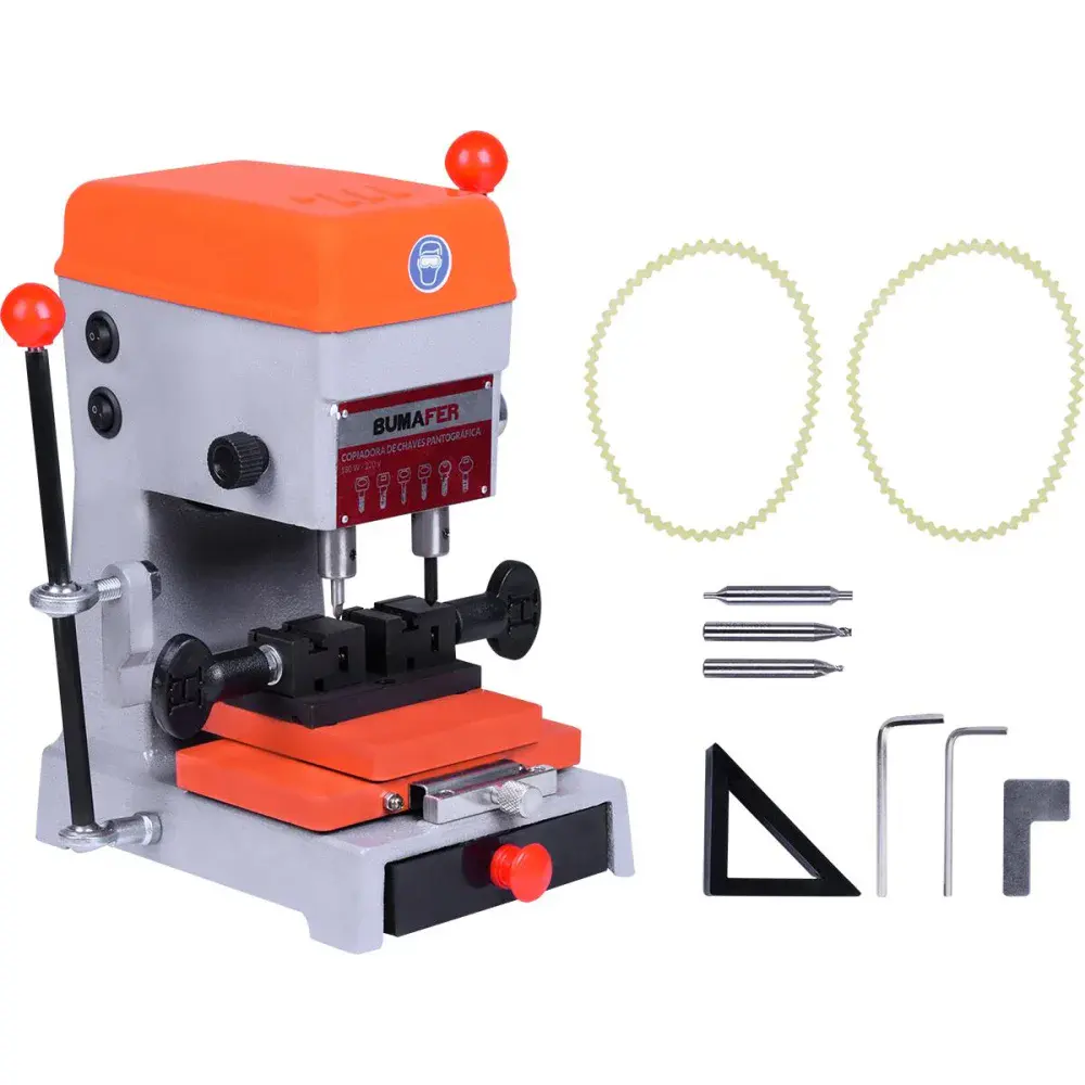 Máquina copiadora de chaves pantográfica 180W 220V Bumafer