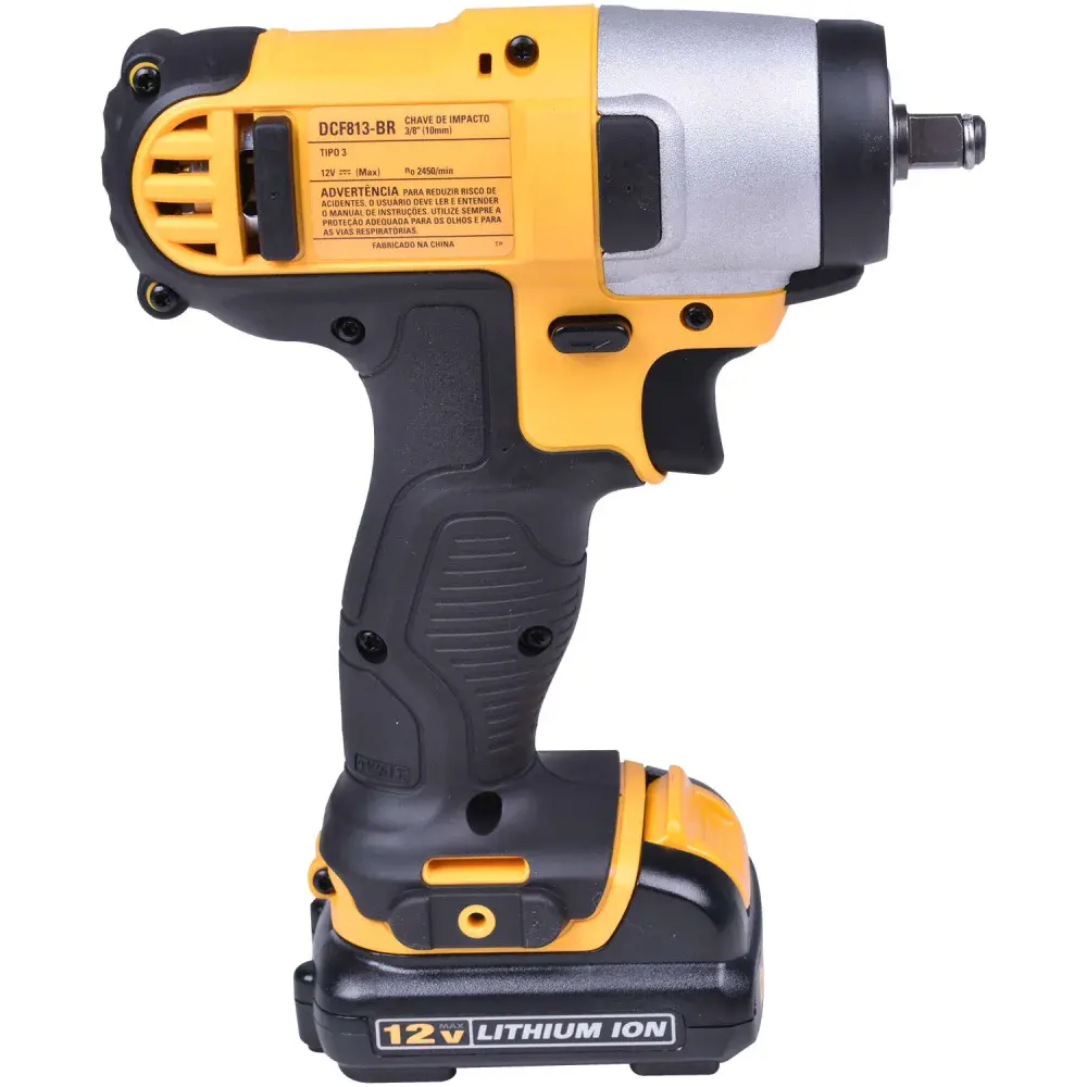 Chave de impacto à bateria 3/8 10MM com 220V da Dewalt — fotografia 4