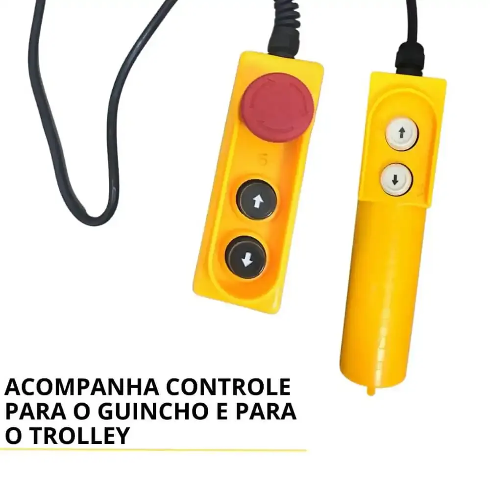 Talha elétrica com trole 300 a 600 KG IWGET300/600 ImportWay 110 V — fotografia 5