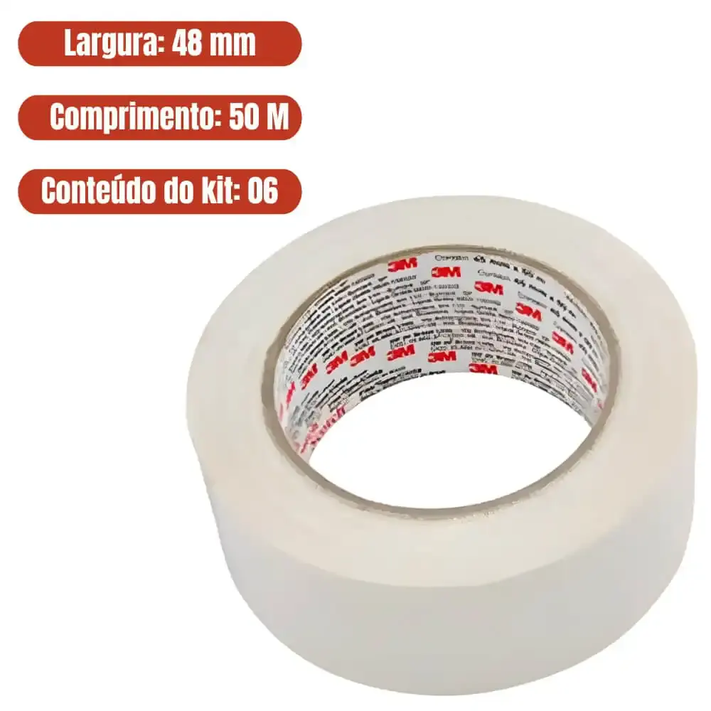 Kit Fita Crepe 48mm x 50 Metros 6 Unidades 3M — fotografia 5