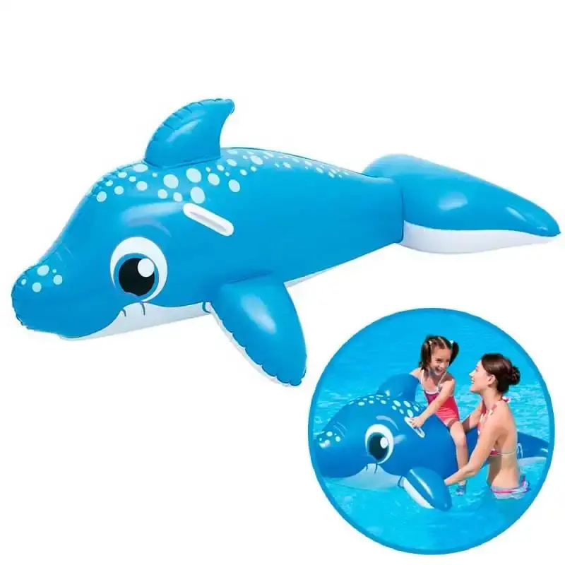 Boia golfinho inflável infantil para piscina e praia 001810 Mor — fotografia de referência