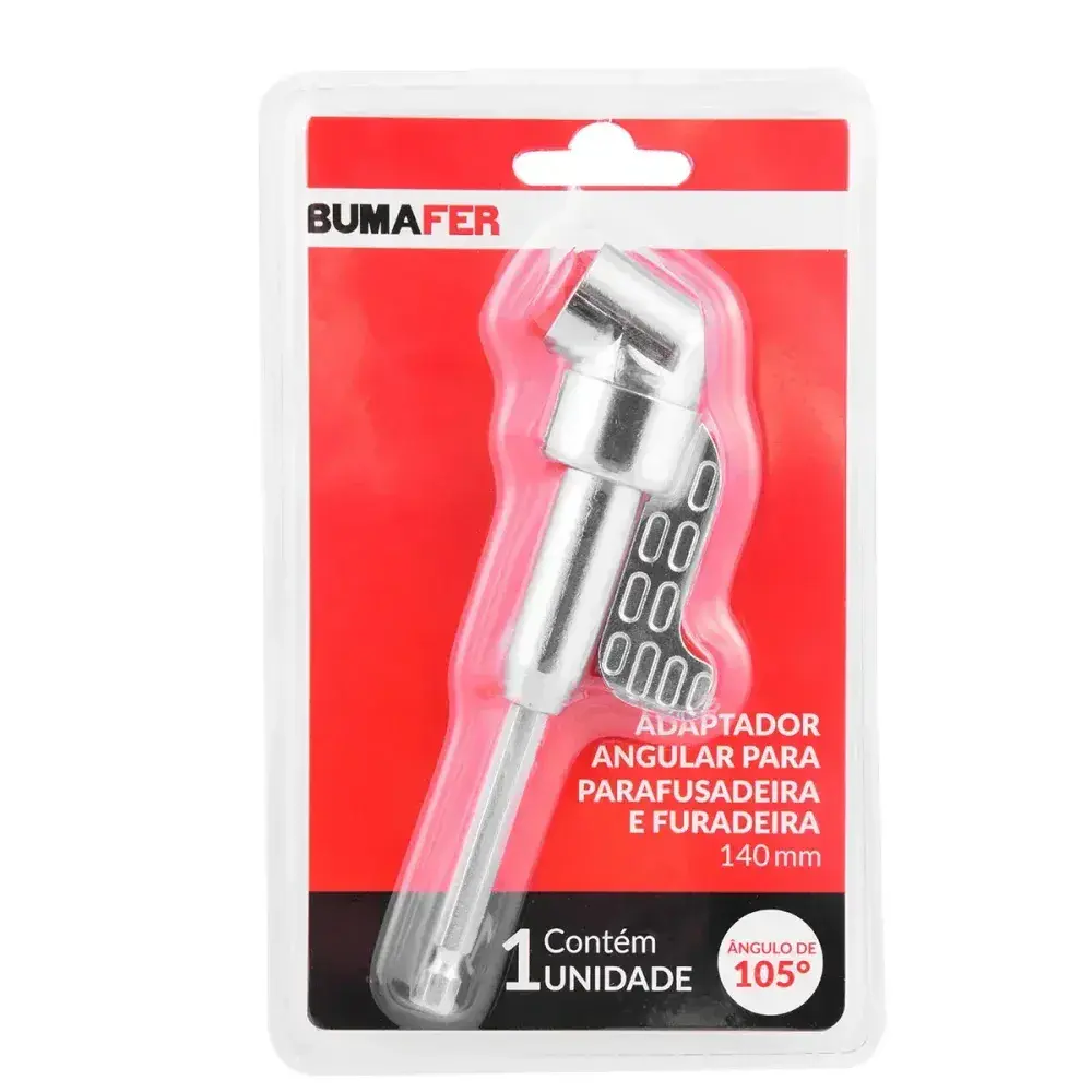 Adaptador angular para furadeira 140MM 1/4 Bumafer — fotografia 10