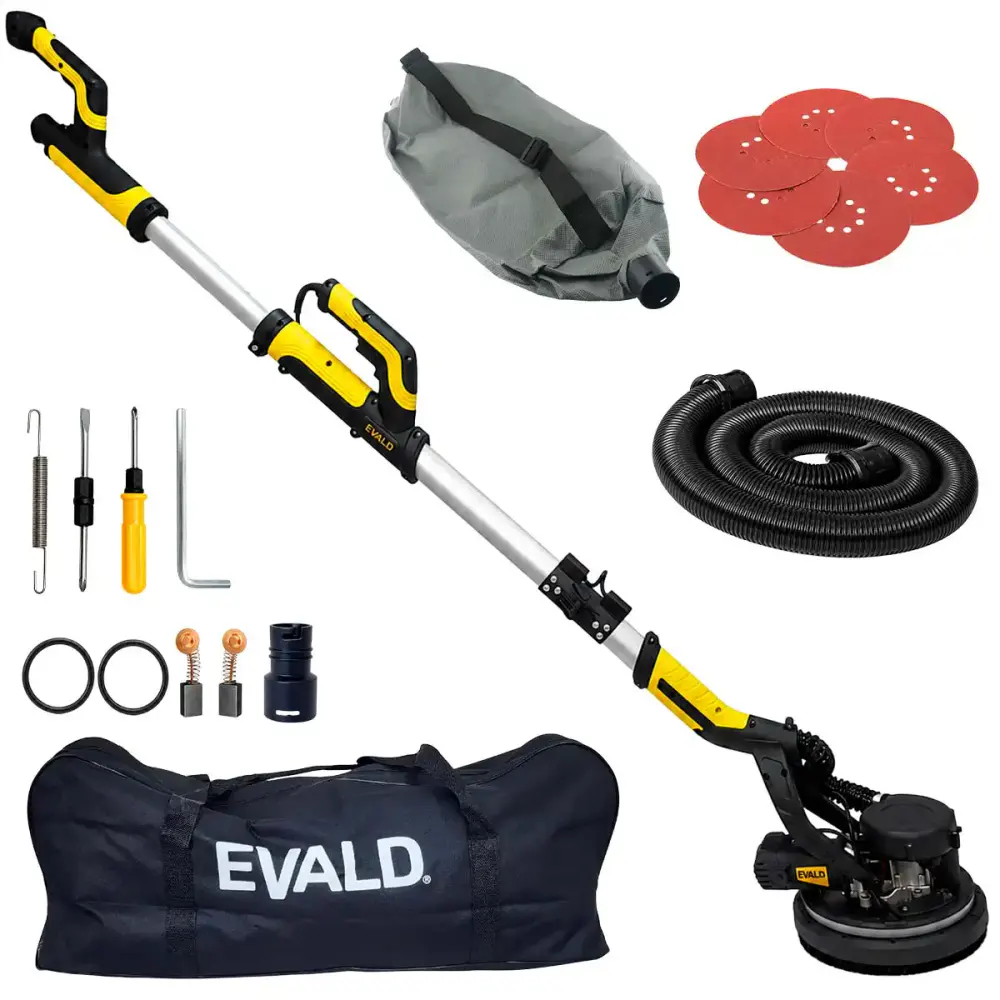 Lixadeira telescópica 360° para parede e teto 750W com led e bolsa LPT225-750 Evald 110 V
