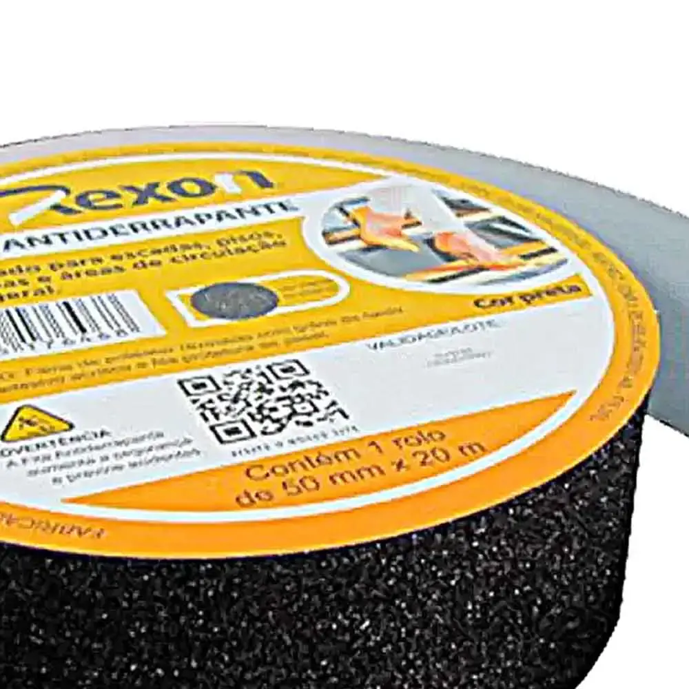 Fita antiderrapante 50MM x 20M preta AFA1010006 rexon — fotografia 4