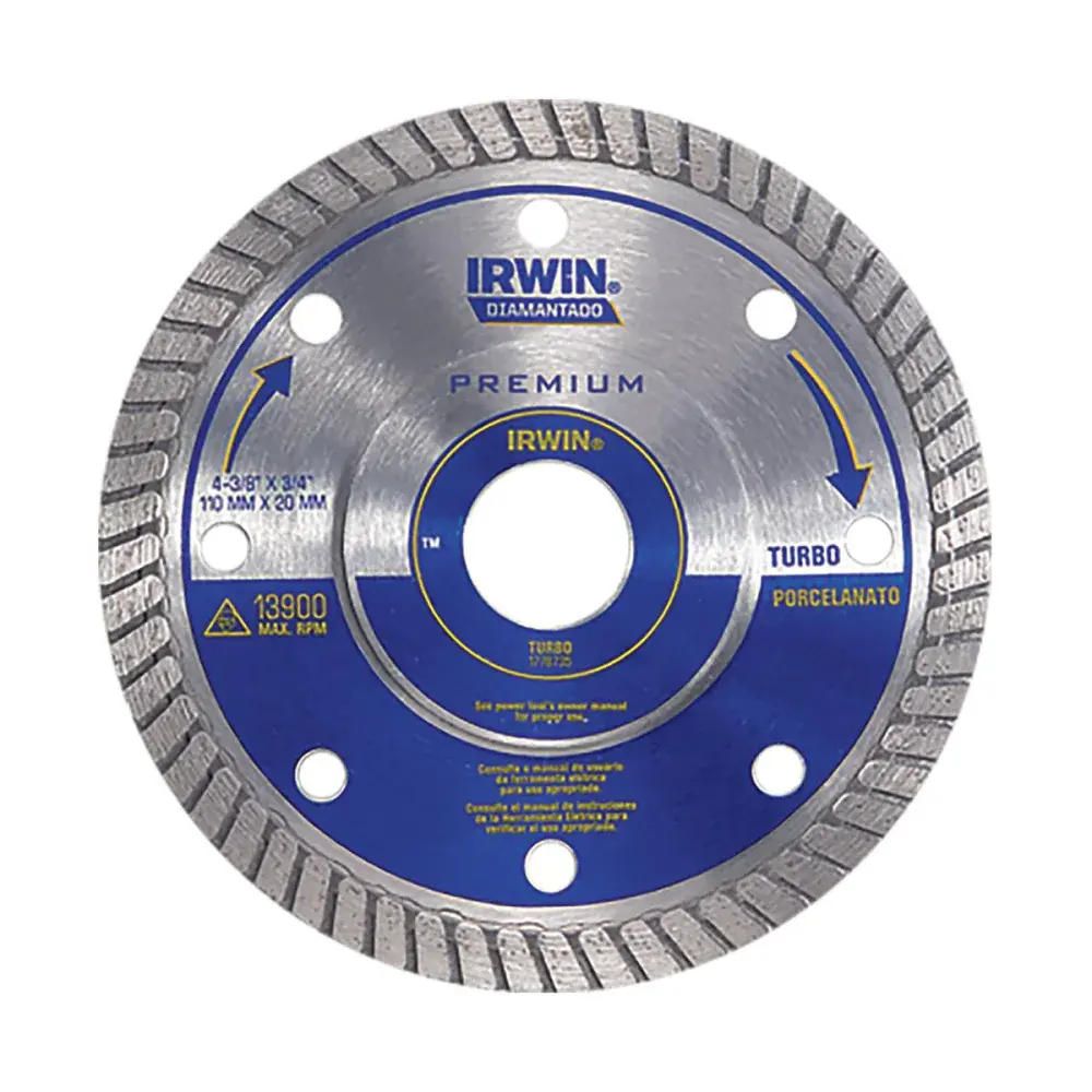 Disco diamantado Irwin porcelanato 110MM