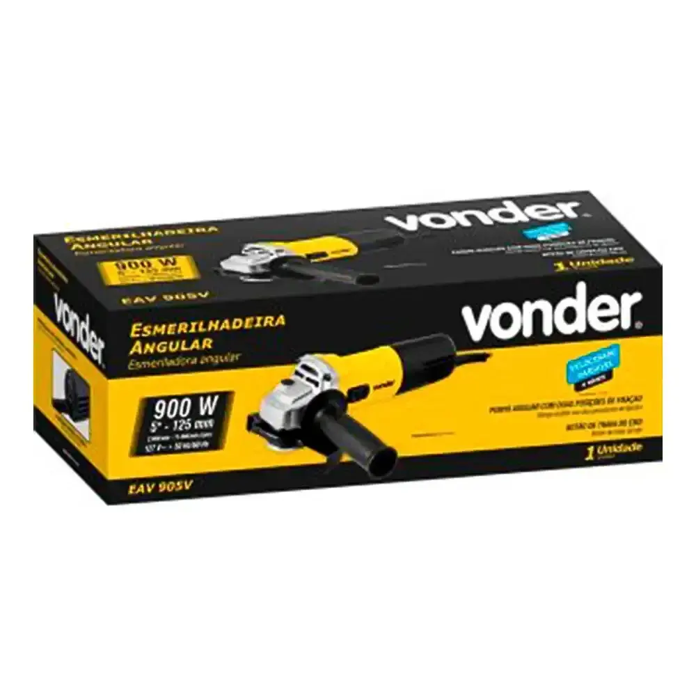 Esmerilhadeira Angular 5 POL com velocidade variável 900W EAV-905V VONDER 220 V — fotografia 3