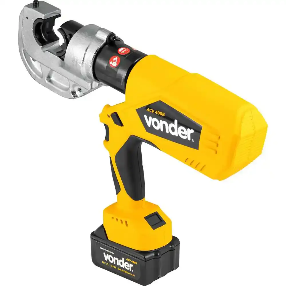 Alicate crimpador hidráulico a bateria 18V ACV-400B Vonder — fotografia 7