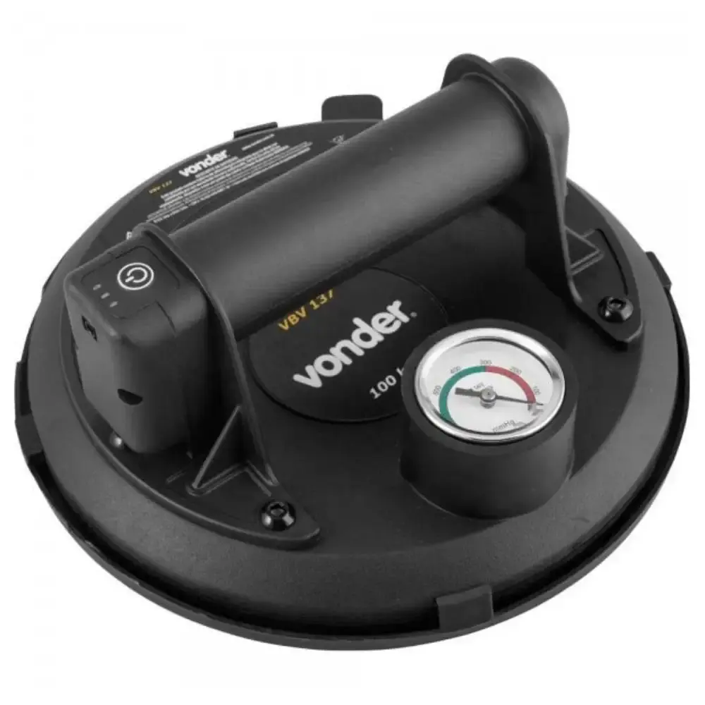 Ventosa 203MM com bomba de vácuo a bateria 100KGF VBV 137 Vonder