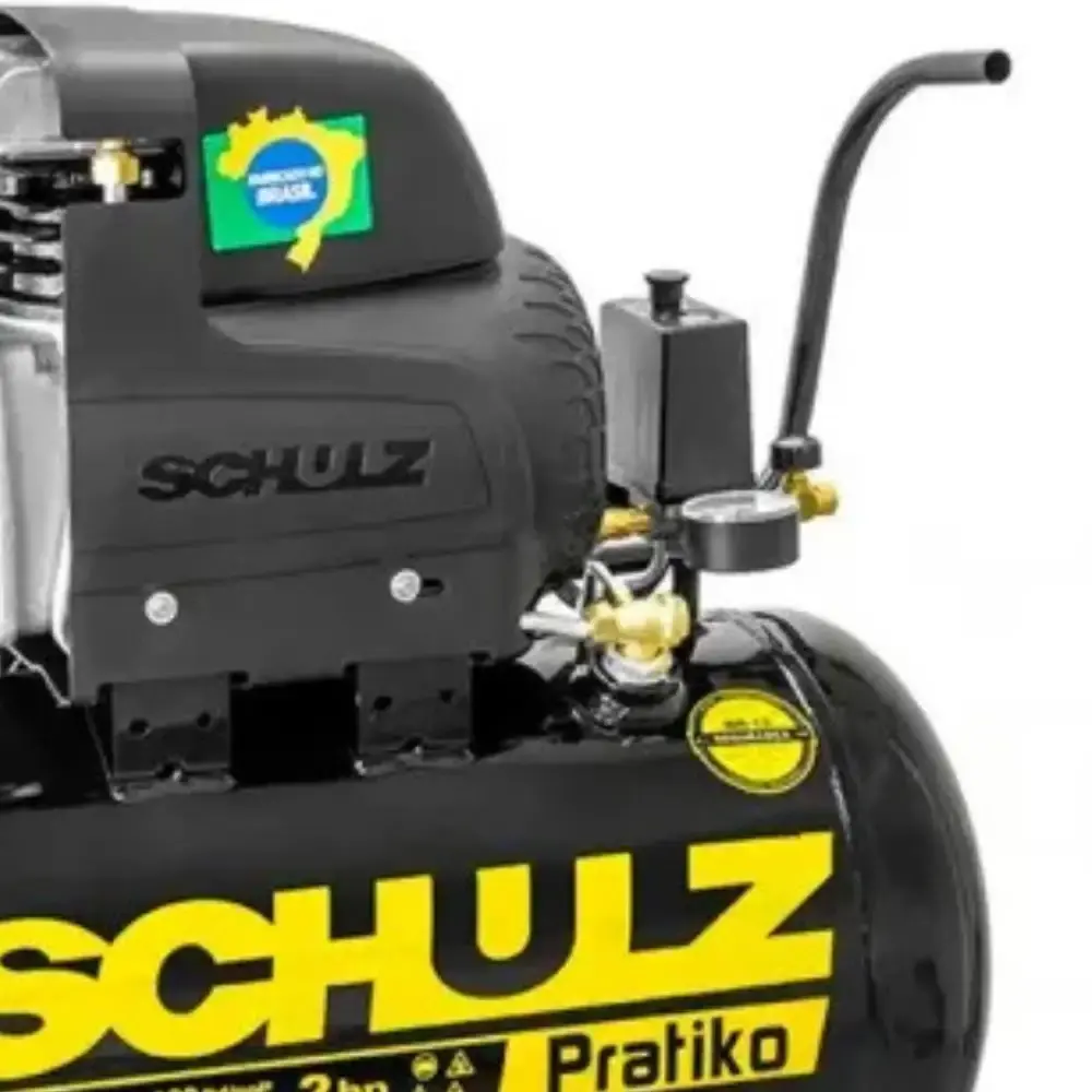 Compressor de ar de pistão 2.0 HP 25 litros 8.6 pés pratiko CSI 8.6|25 Schulz 110V — fotografia 5