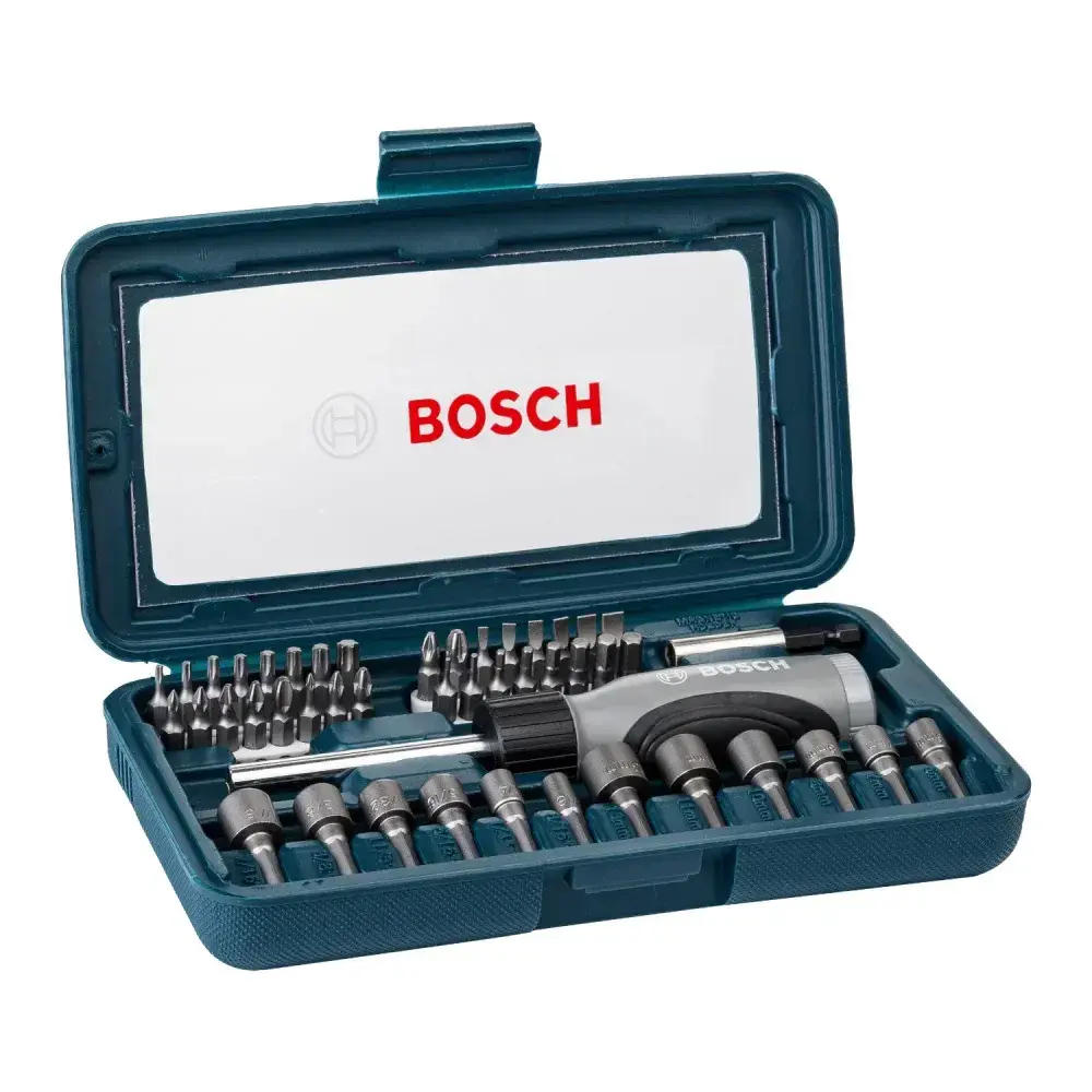 Jogo para parafusar com bits e chave magnética 46 pçs Bosch — fotografia 3