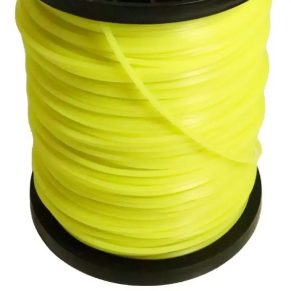 Fio de Nylon 3,0 mm Quadrado para Roçadeira Bobina 2 KG 226 Metros Amarelo VULCAN — fotografia 4