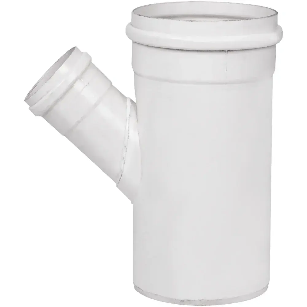 Junção de esgoto simples branco 150X75MM corr plastik — fotografia 4
