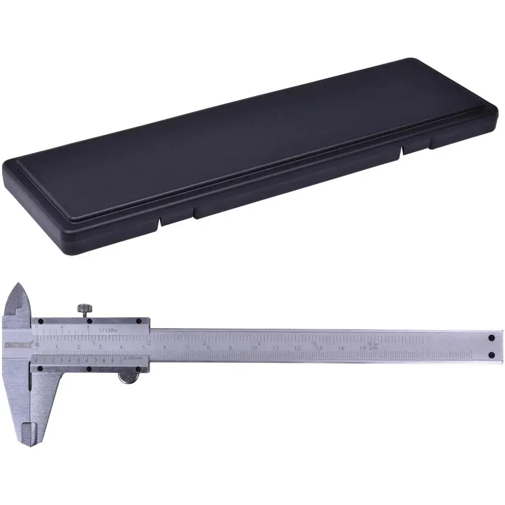 Paquímetro universal 500.150 kingtools - aço carbono fosco 150MM graduação de 0,05MM King Tools — fotografia 6