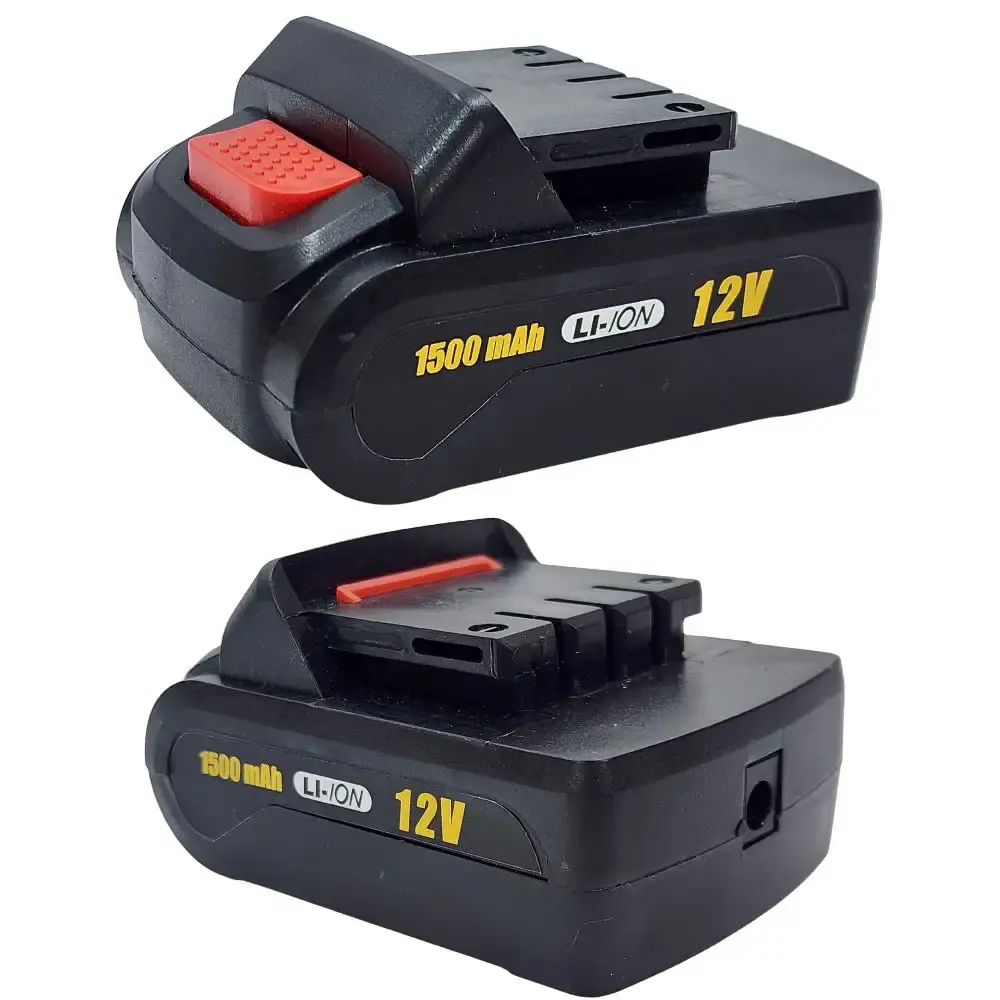 Parafusadeira furadeira bateria 12V com maleta e kit bivolt Evald — fotografia 6