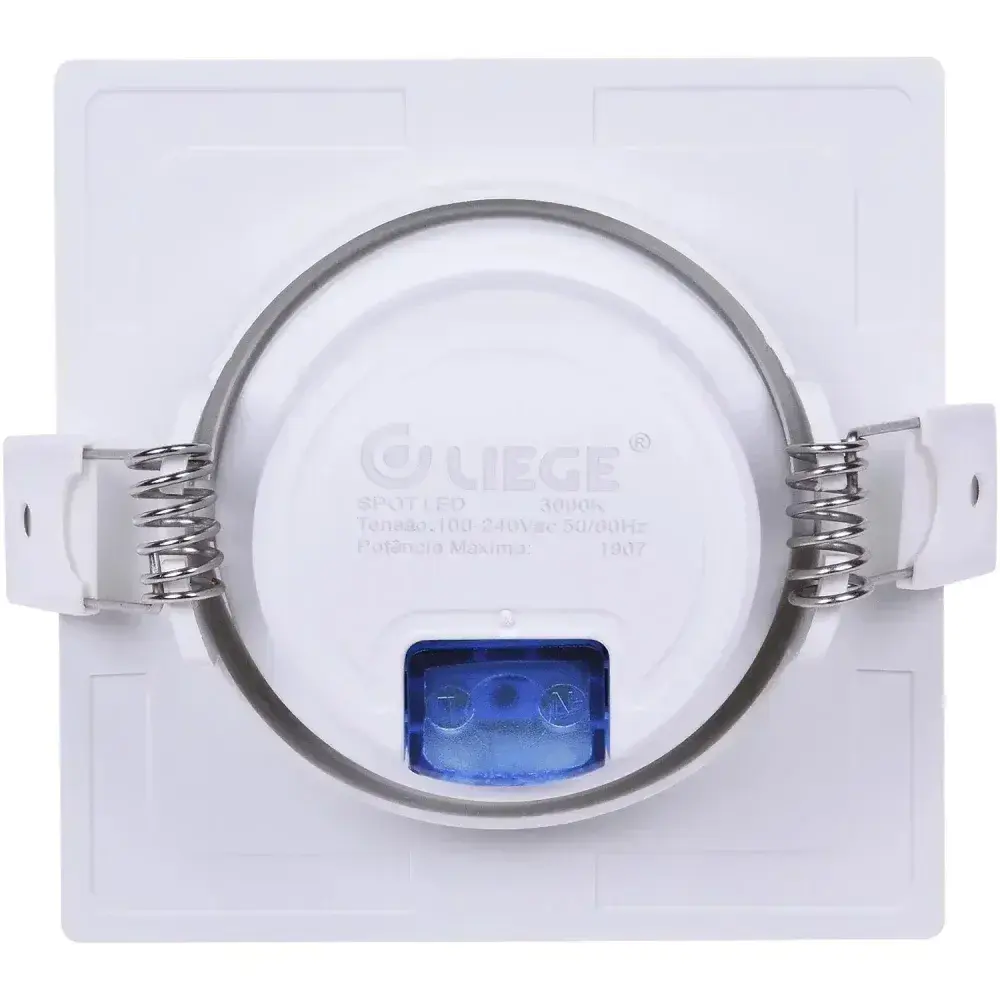 Spot led PAR20 embutir quadrada 7W amarela Liege — fotografia 9