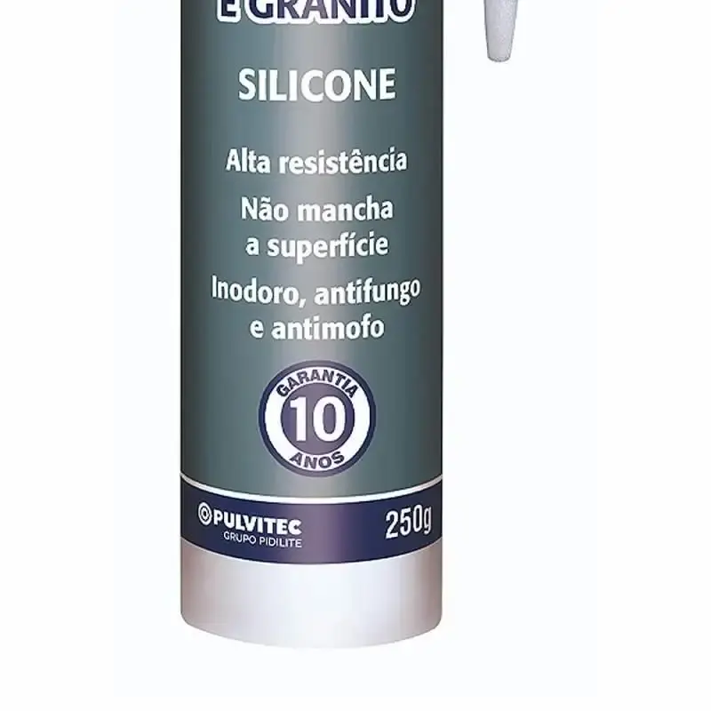 Silicone incolor tubo 250G neutro para pedra mármore ZN142 Pulvitec — fotografia 3